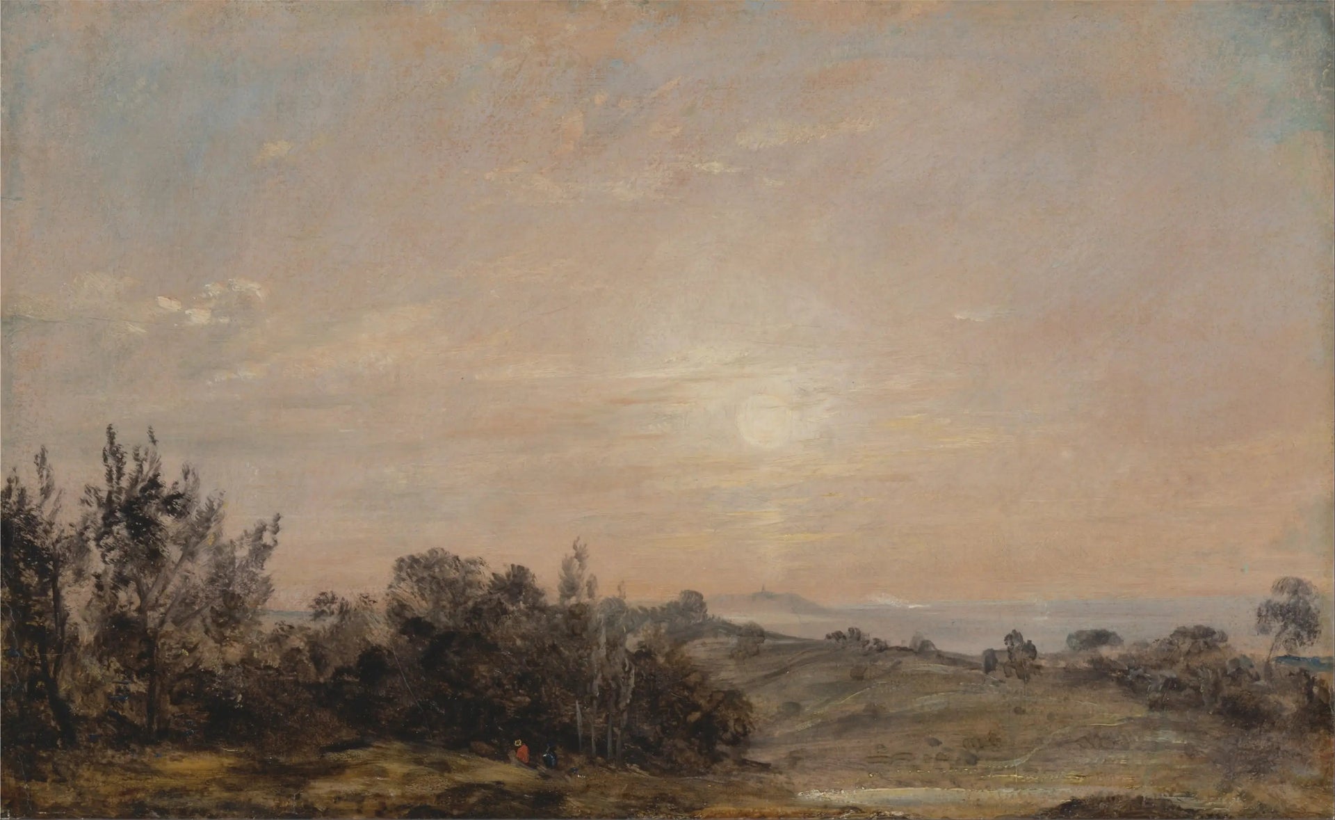 Hampstead Heath en direction de Harrow - John Constable image 1 copie peinte à la main à l’huile