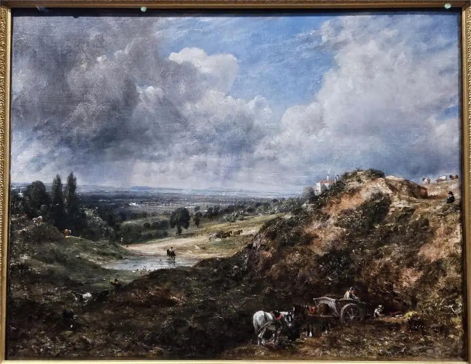 Hampstead Heath, étang de Branch Hill - John Constable image 1 copie de tableau peinte à la main