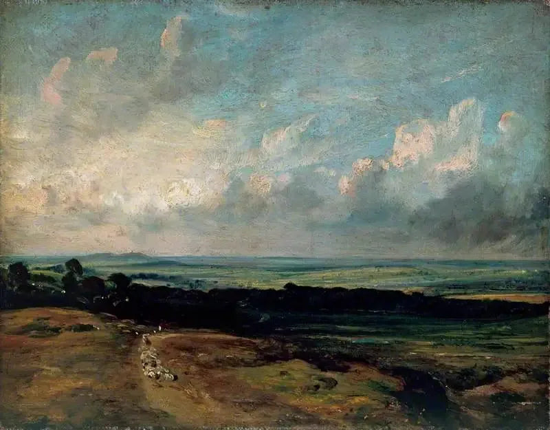 Hampstead Heath, Harrow au loin - John Constable image 1 reproduction de peinture à l’huile