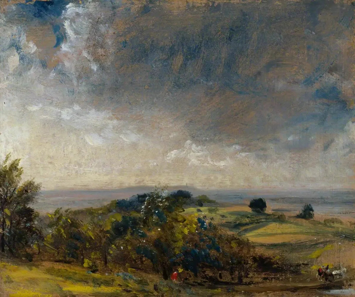 Hampstead Heath, vue vers l'ouest en direction de Harrow II - John Constable image 1 reproduction réalisée par Alpha Reproduction