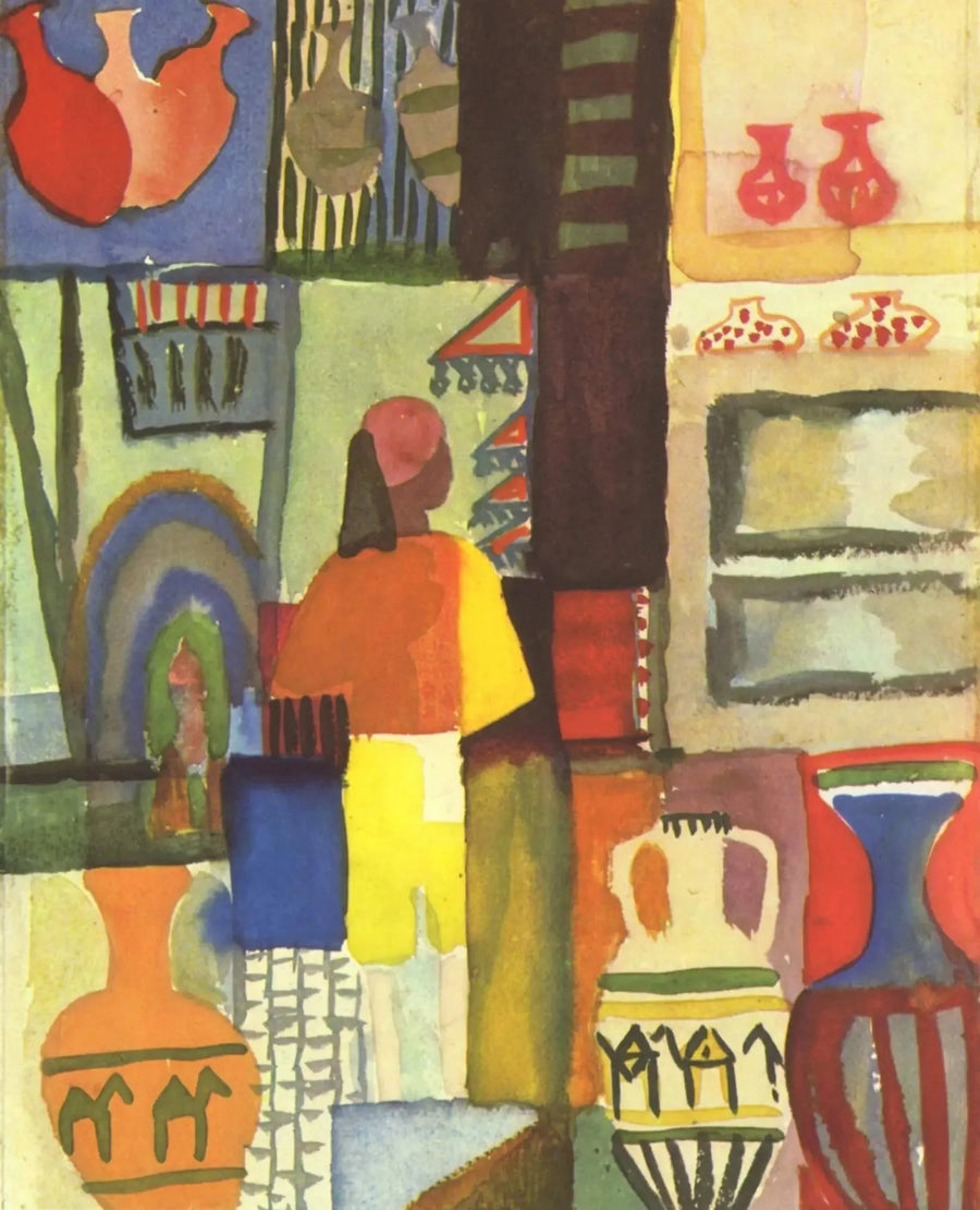 Händler mit Krügen - August Macke