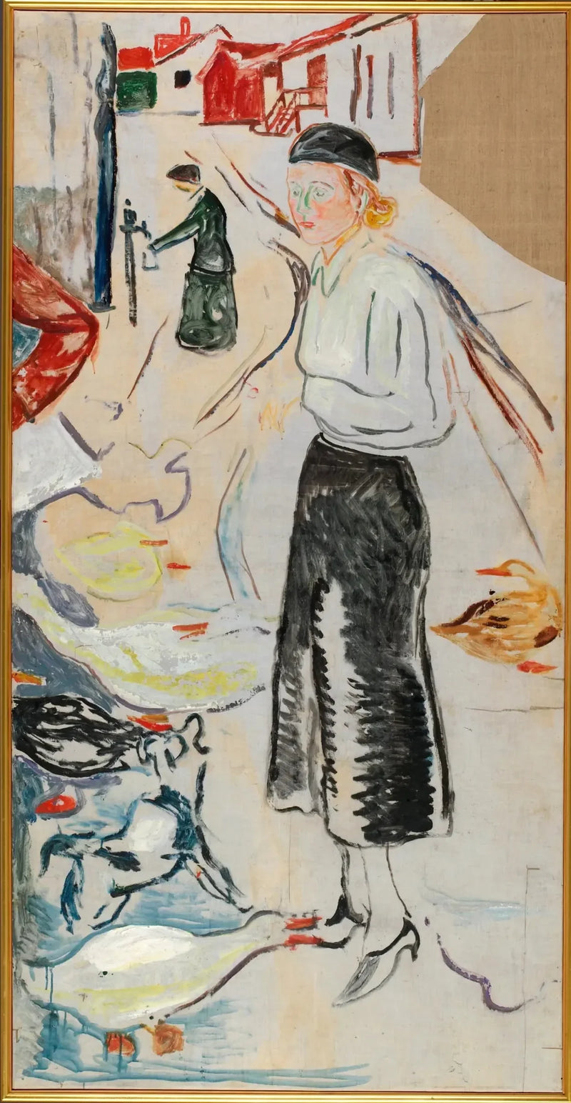 Hanna Brieschke à Åsgårdstrand - Edvard Munch