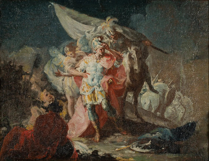 Hannibal le Conquérant observant l'Italie pour la première fois depuis les Alpes (croquis) - Francisco de Goya