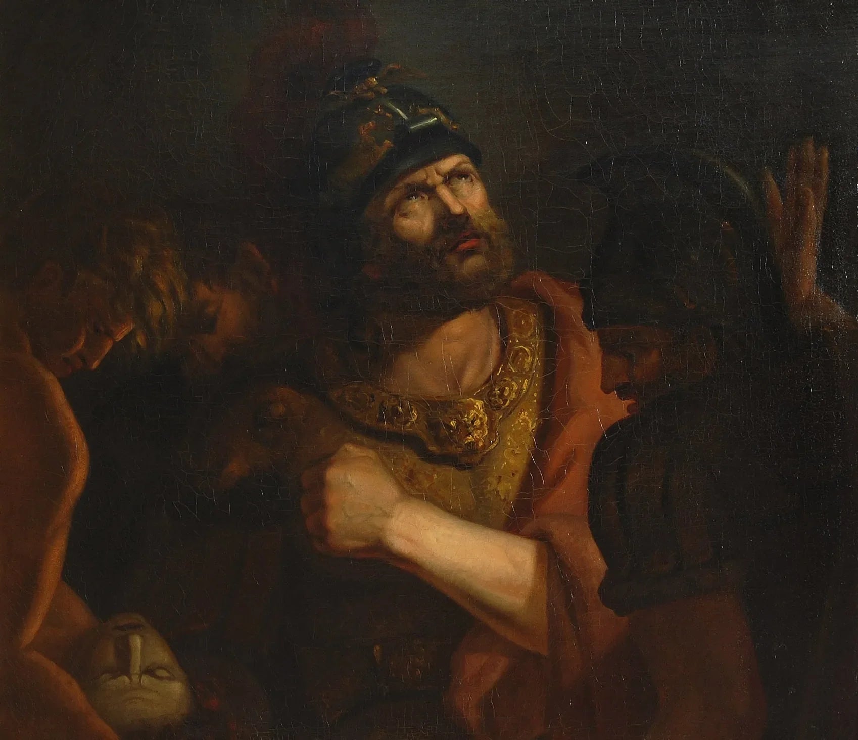 Hannibal met het hoofd van Hasdrubal - Ary Scheffer image 1 reproduction réalisée par Alpha Reproduction