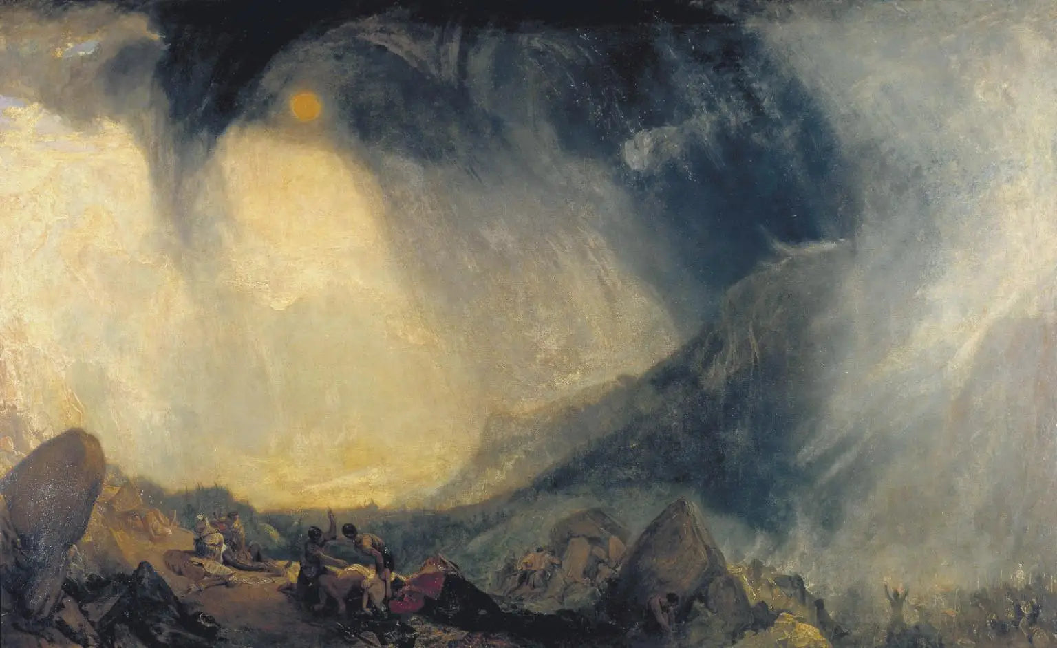 Hannibal traversant les Alpes - J. M. W. Turner image 1 copie peinte à la main à l’huile