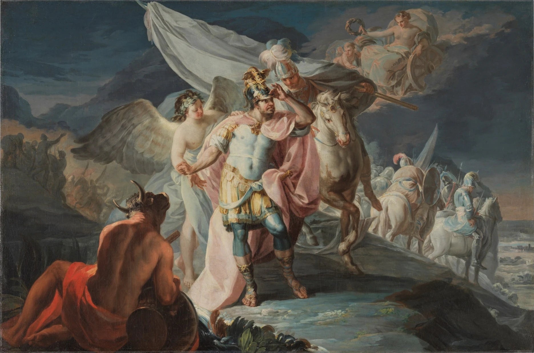 Hannibal vainqueur contemple pour la première fois l'Italie depuis les Alpes - Francisco de Goya