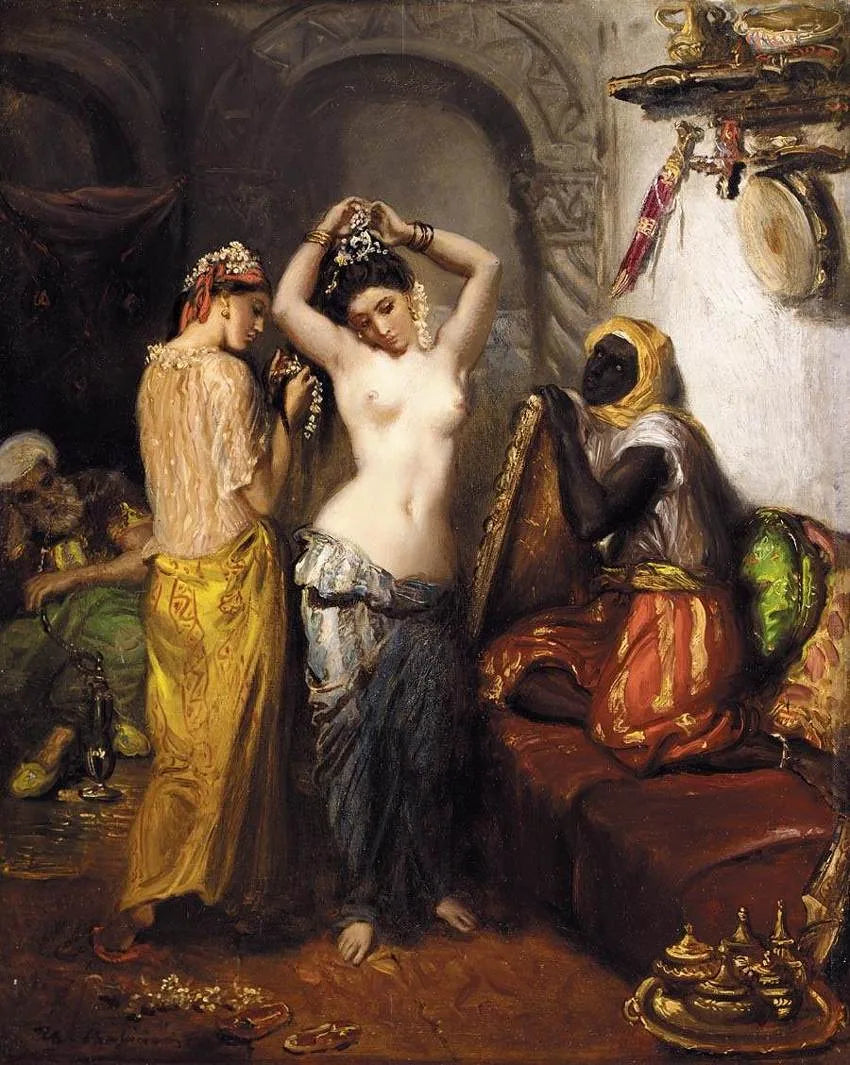 Harem - Théodore Chassériau image 1 tableau peint à l’huile sur toile