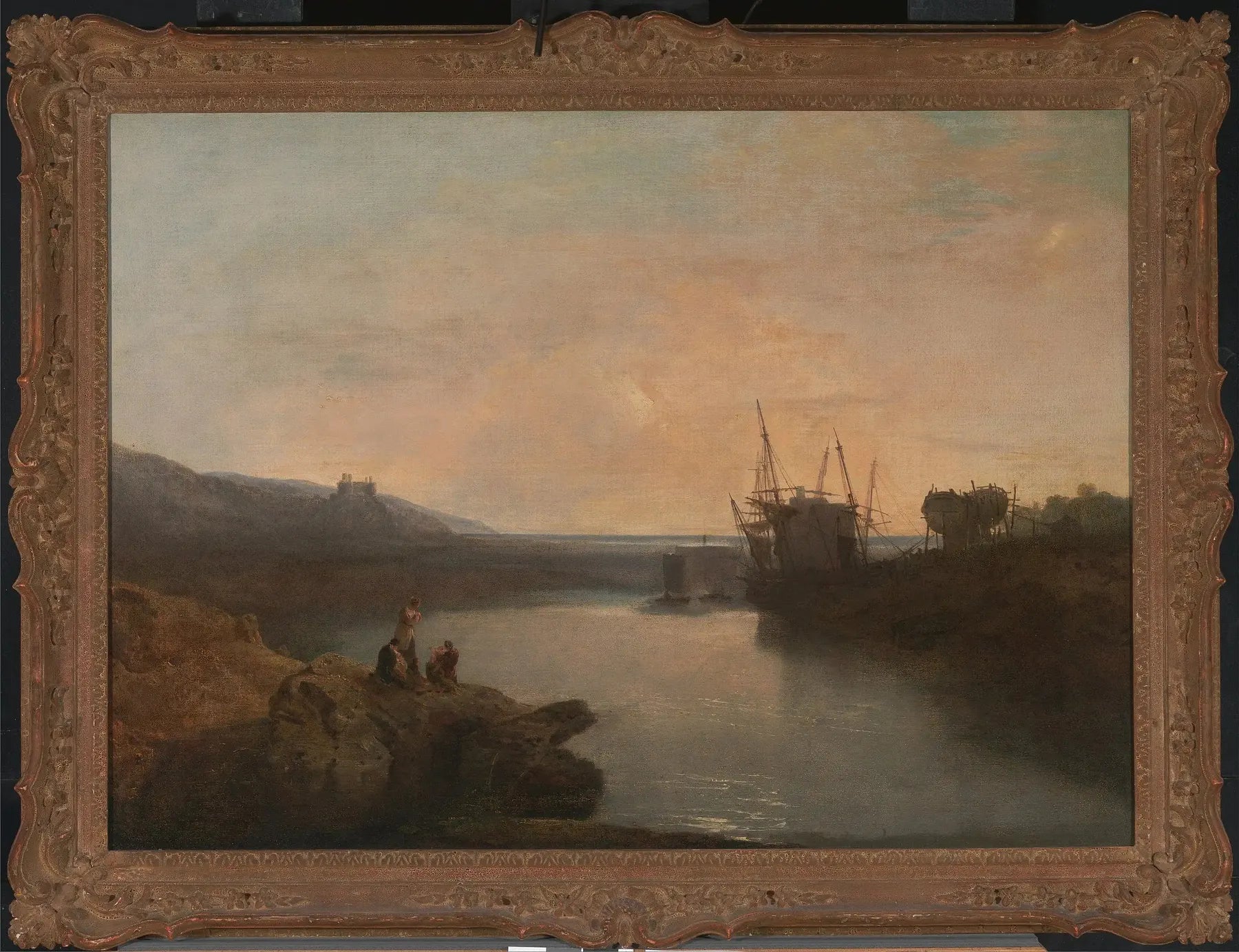 Harlech Castle, from Tygwyn Ferry, Summer's Evening Twilight - J. M. W. Turner image 1 reproduction réalisée par Alpha Reproduction