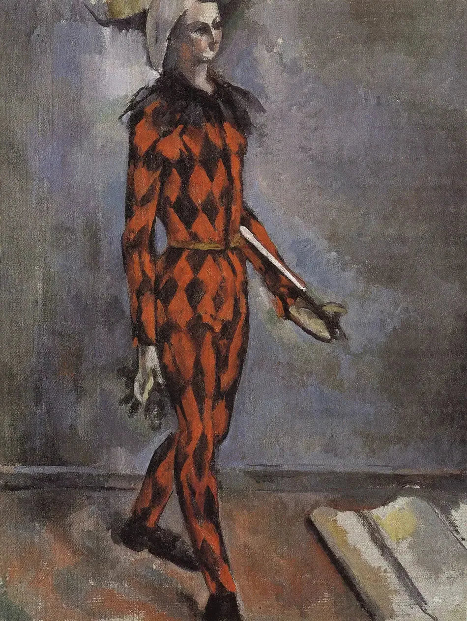 Harlequin - Paul Cézanne image 1 reproduction de peinture à l’huile