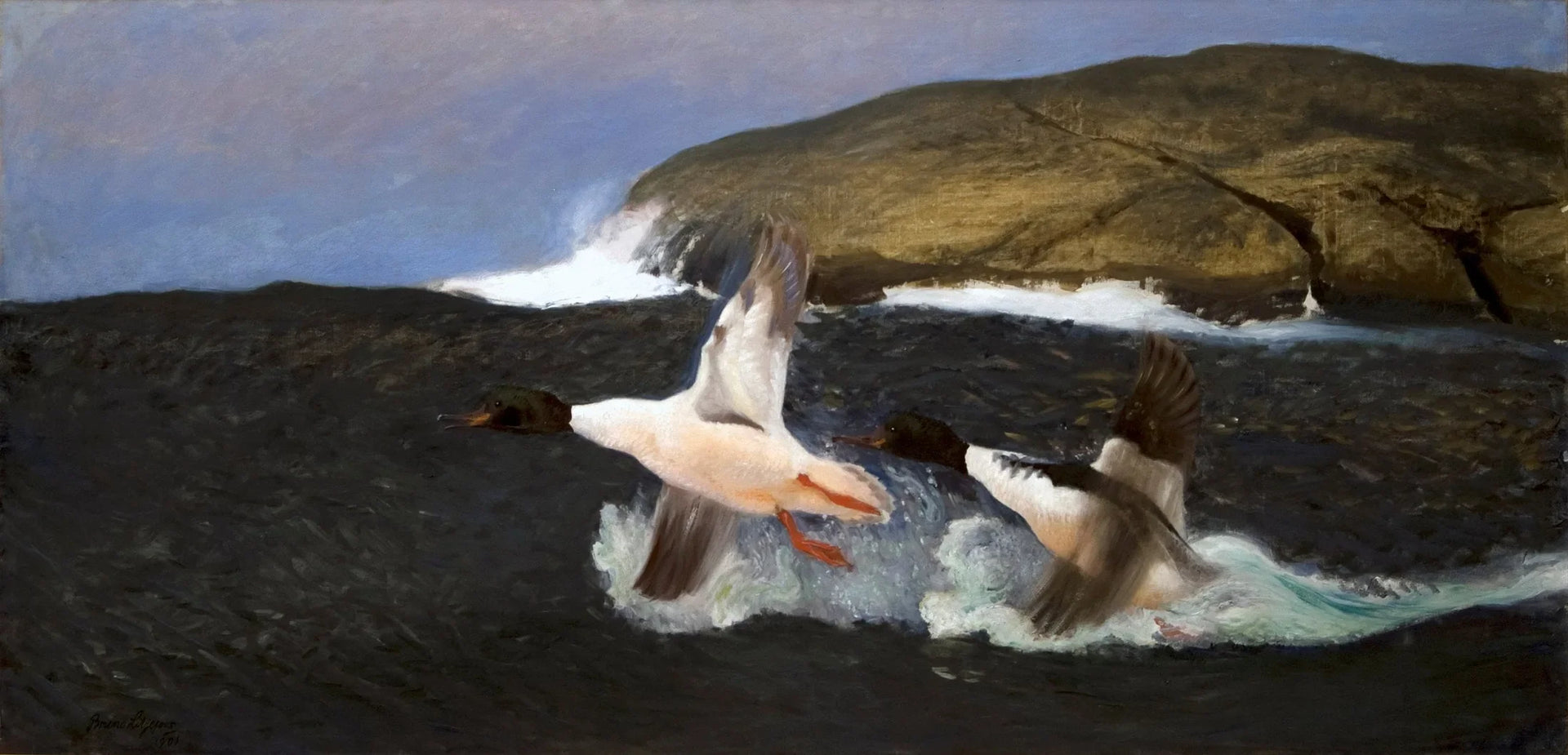 Harles - Bruno Liljefors image 1 reproduction d’œuvre d’art à l’huile