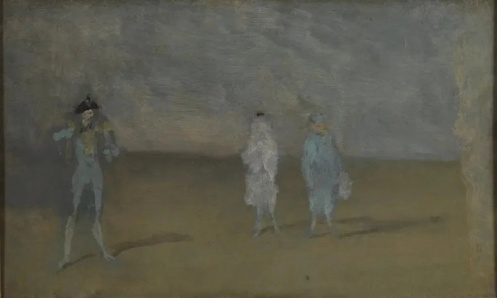 Harmonie en bleu : le duo - James Abbott McNeill Whistler image 1 reproduction artisanale de tableau