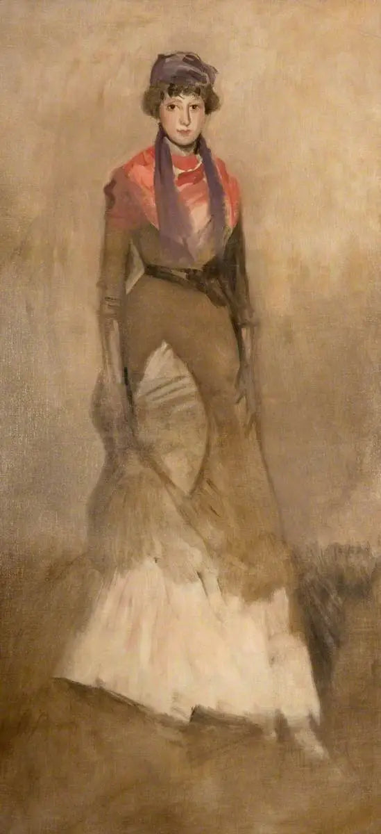 Harmonie en couleur fauve et violet : Miss Finch - James Abbott McNeill Whistler image 1 reproduction artisanale de tableau