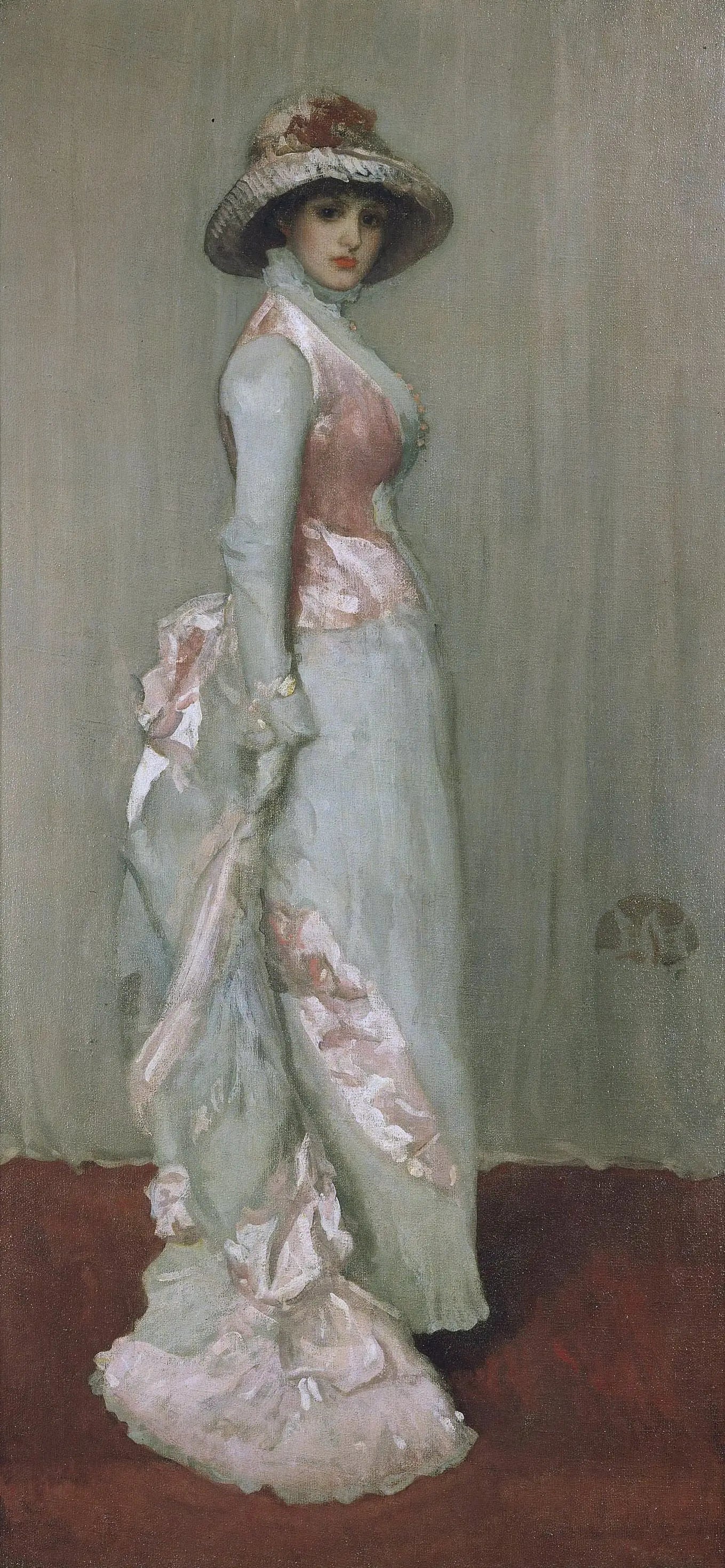 Harmonie en Rose et Gris : Lady Meux - James Abbott McNeill Whistler image 1 reproduction d’œuvre d’art à l’huile