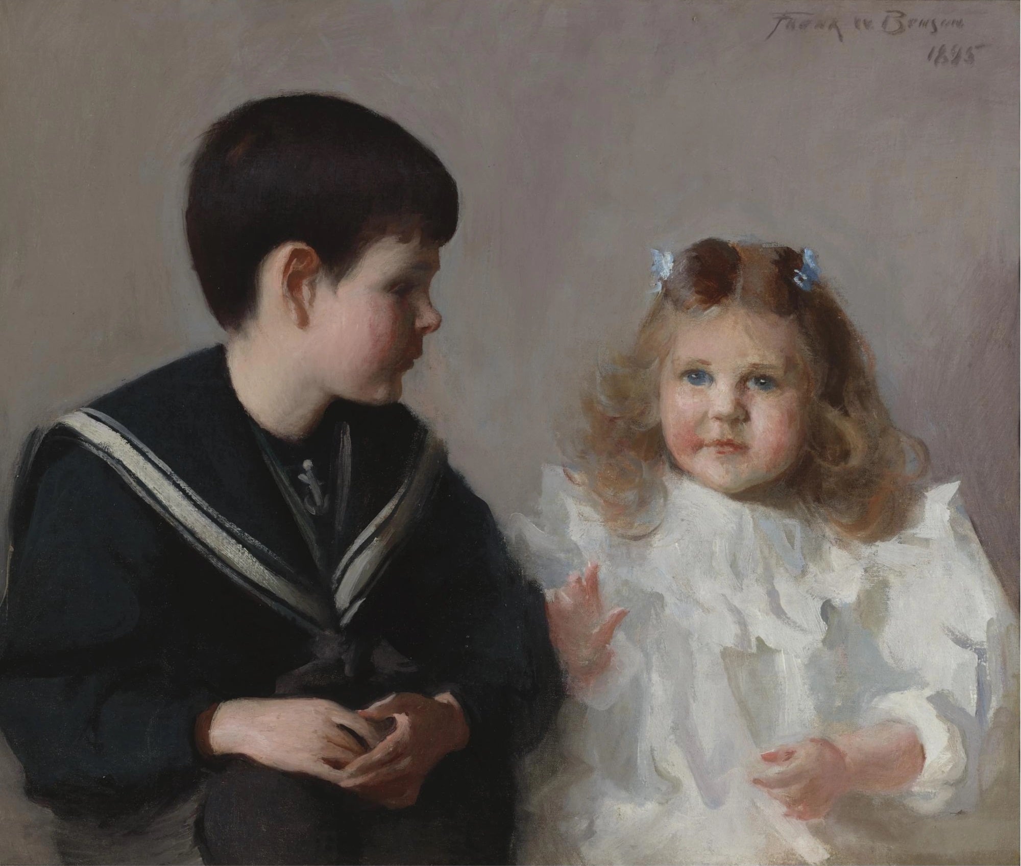 Harold D. Walker et Katherine M. Walker - Frank Weston Benson image 1 copie peinte à la main à l’huile