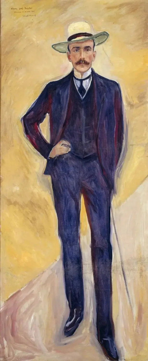 Harry Graf Kessler - Edvard Munch image 1 copie peinte à la main à l’huile