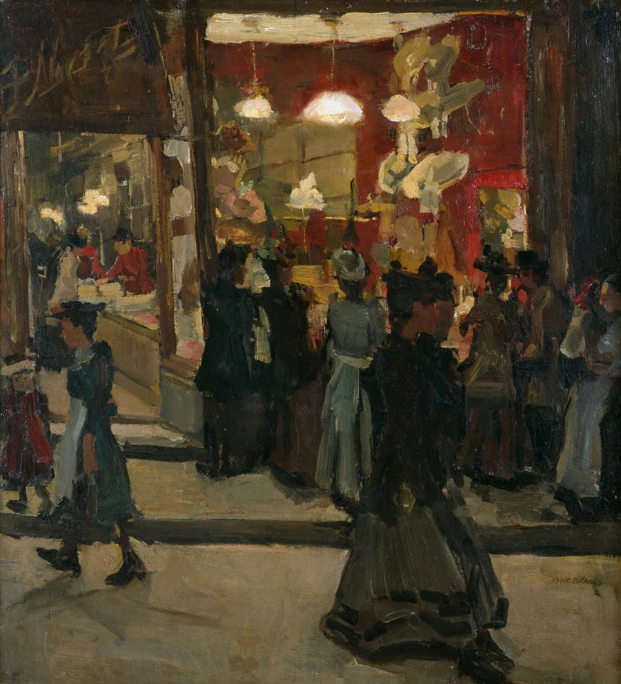 Hatterie Mars sur le Nieuwendijk à Amsterdam - Isaac Israëls