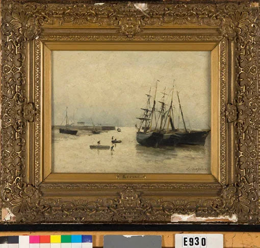 Haven bij laag tij - Stanislas Lépine