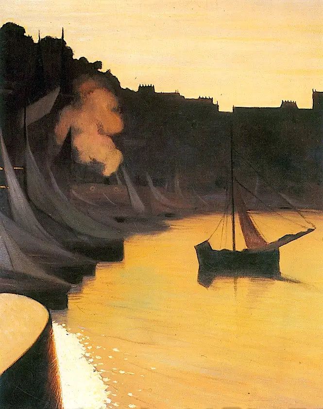Havre de Honfleur - Félix Vallotton image 1 reproduction d’œuvre d’art à l’huile