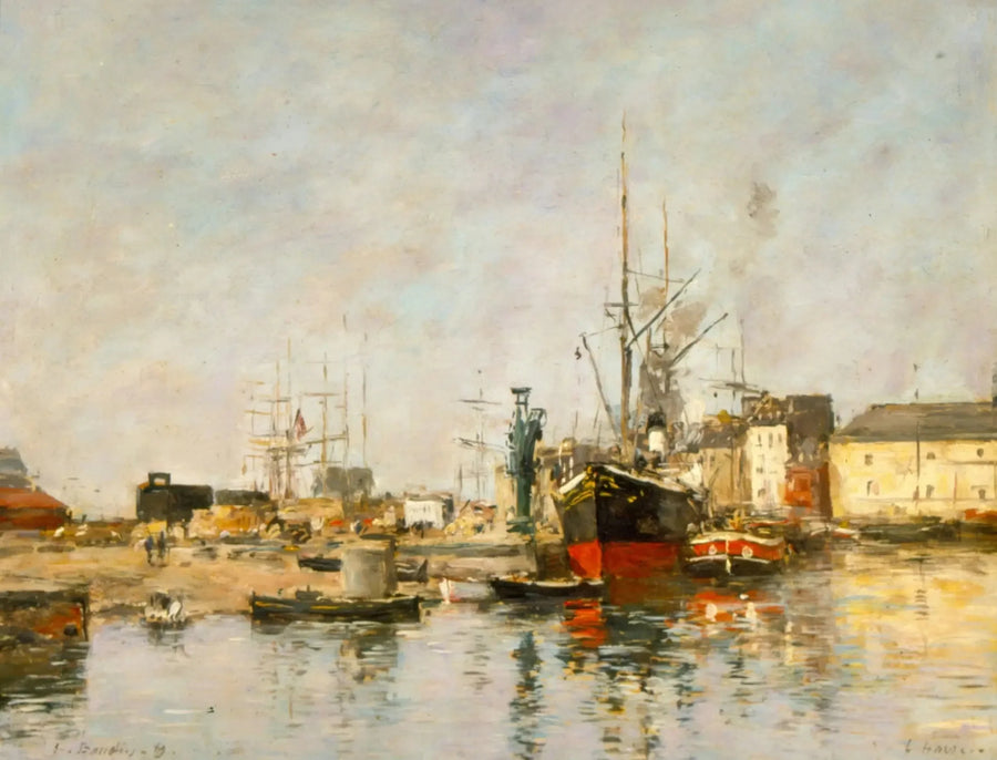 Havre. Stangenverankerung - Eugène Boudin
