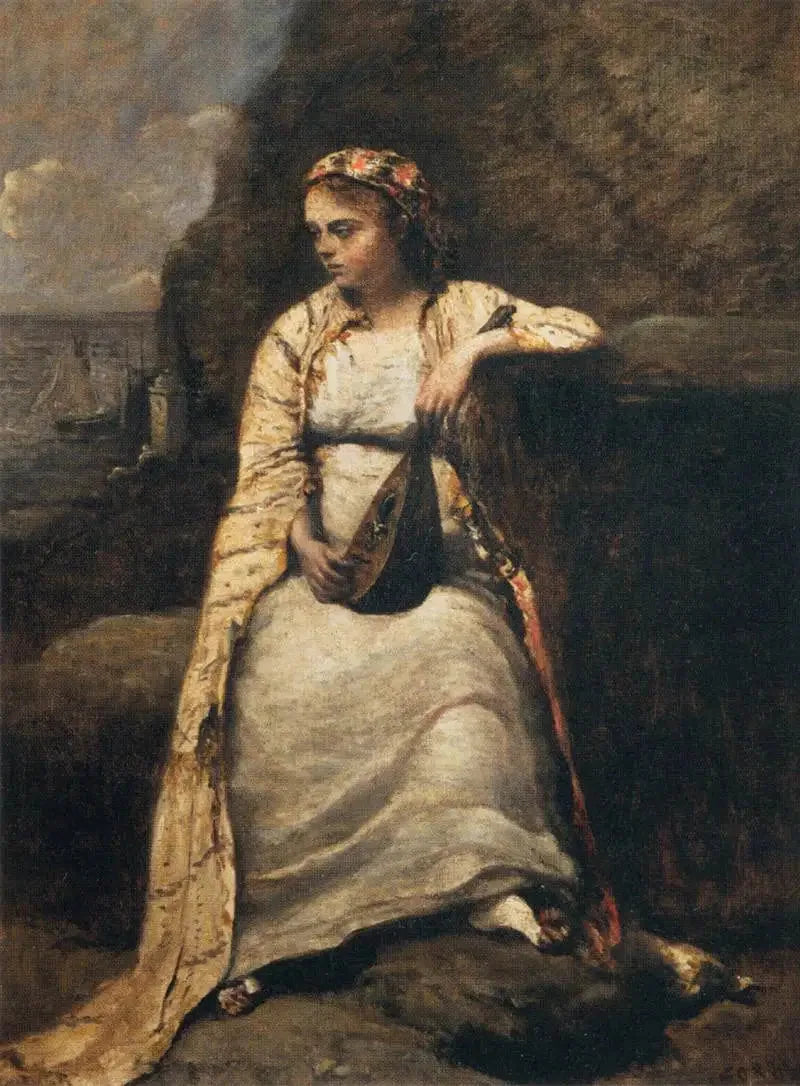 Haydée - Jean-Baptiste Camille Corot image 1 tableau peint à l’huile sur toile