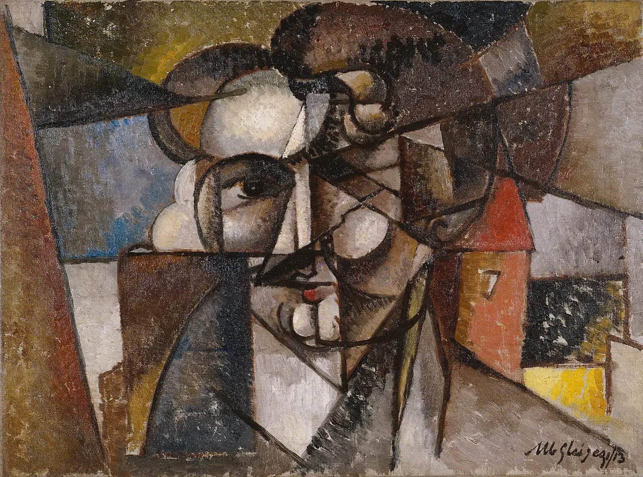Head in a Landscape - Albert Gleizes image 1 copie peinte à la main à l’huile
