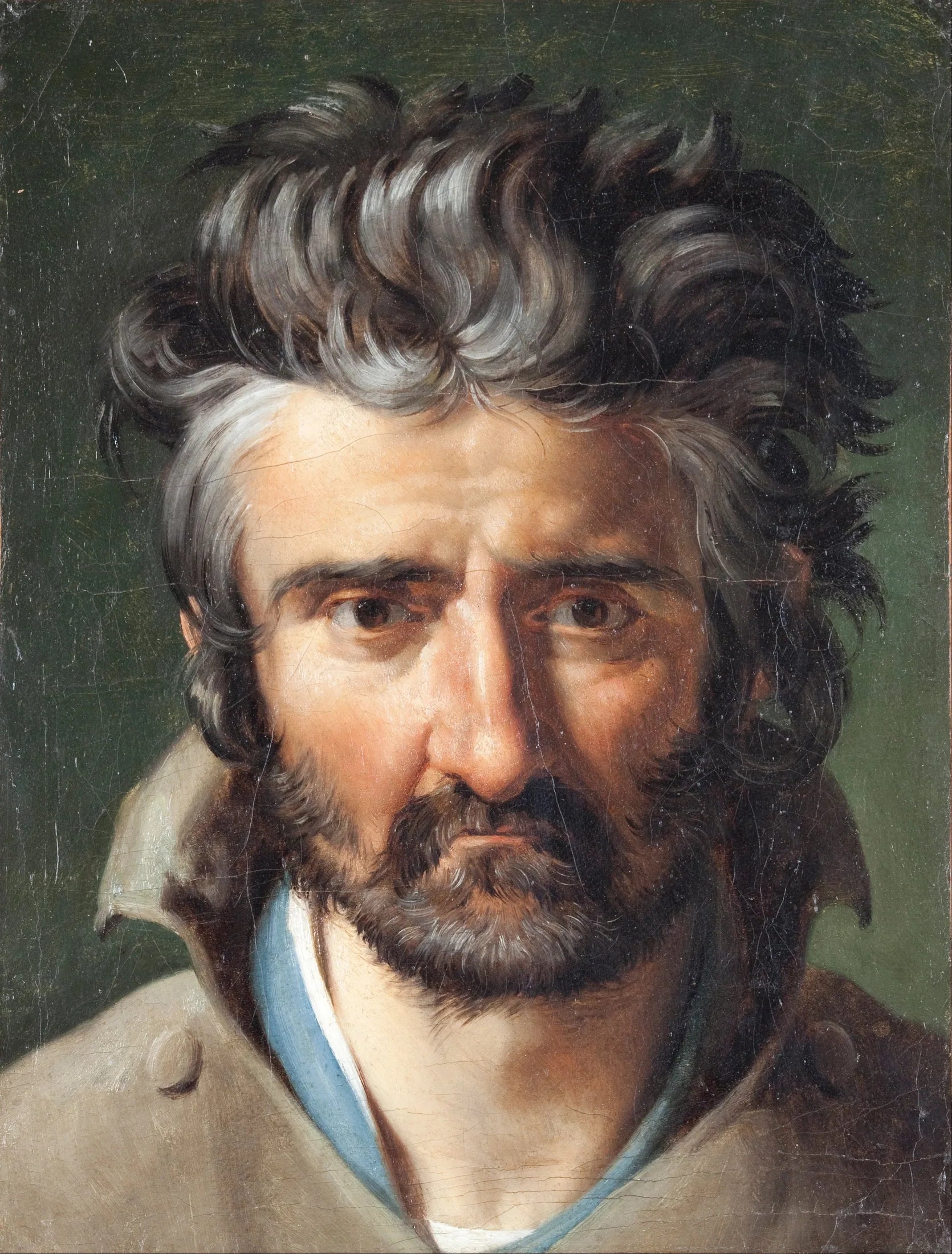 Head of a Man - Merry-Joseph Blondel image 1 reproduction artisanale de tableau