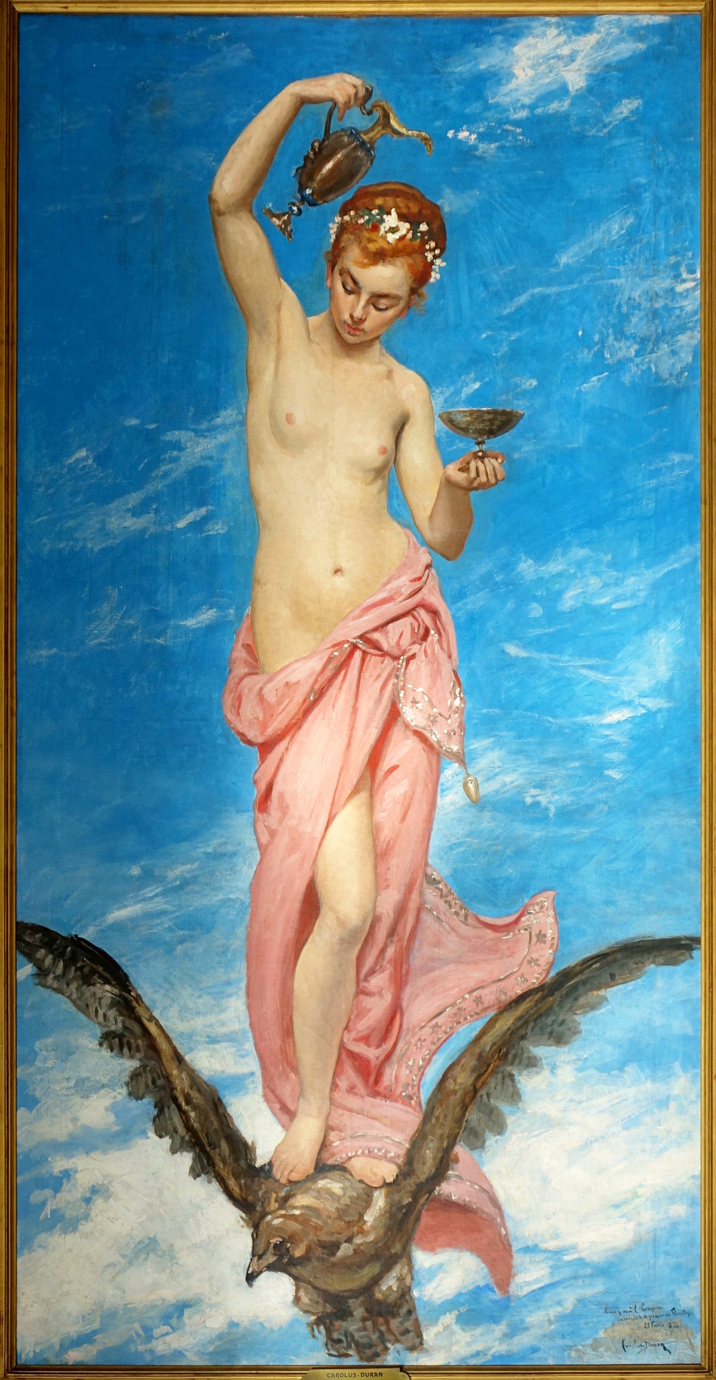 Hébé - Carolus-Duran image 1 copie de tableau peinte à la main