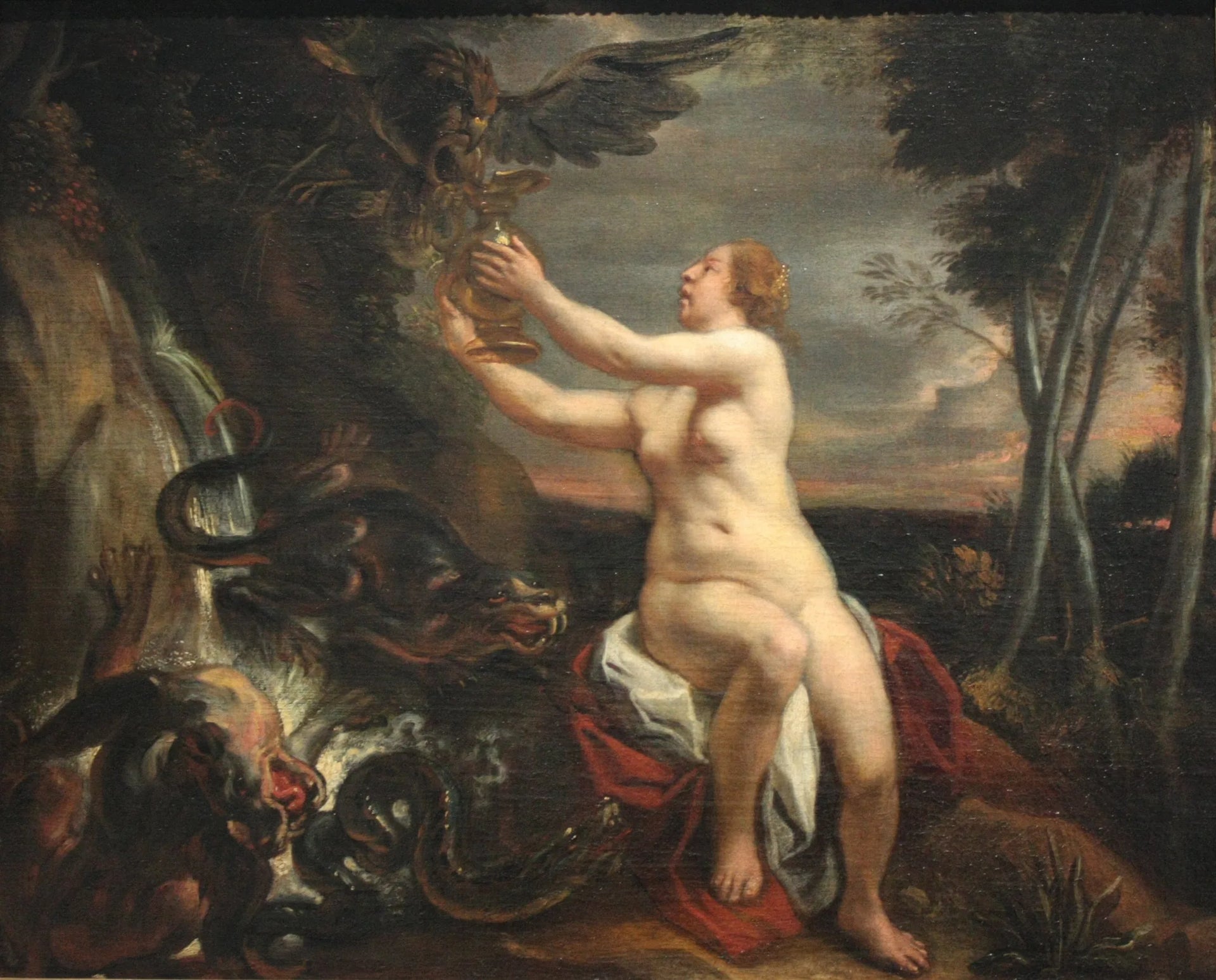 Hébé - Jacob Jordaens image 1 reproduction artisanale de tableau