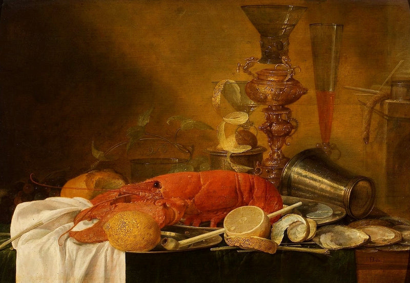 Nature morte avec homard et nautilus - Jan Davidsz de Heem