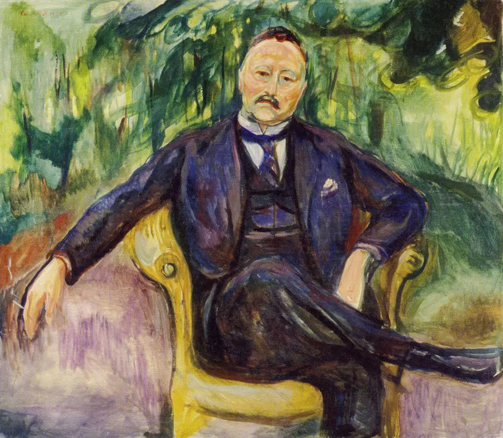 Heinrich C. Hudtwalcker - Edvard Munch image 1 tableau peint à l’huile sur toile