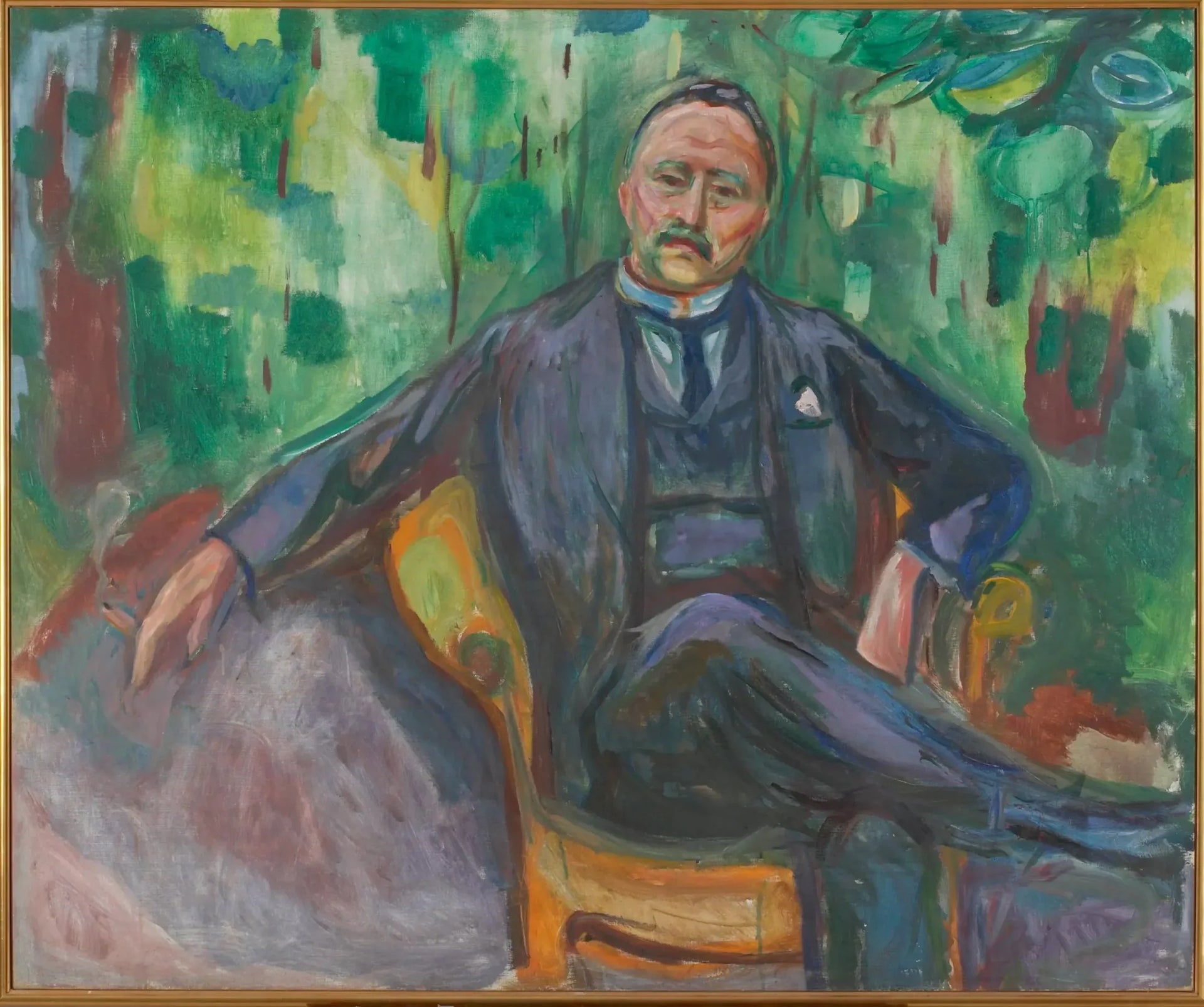 Heinrich C. Hudtwalcker - Edvard Munch image 1 copie peinte à la main à l’huile