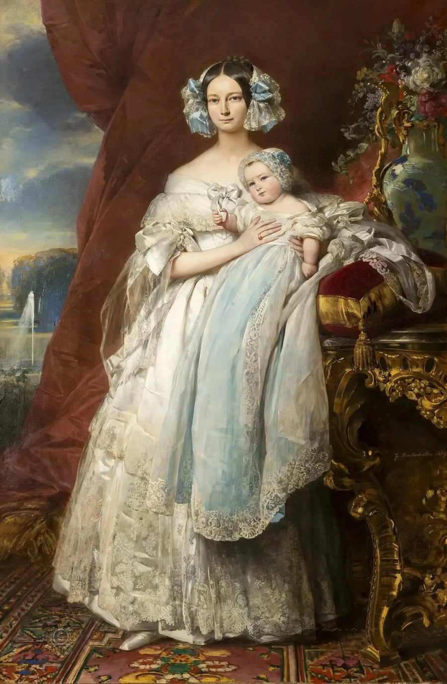 Hélène-Louise, princesse de Mecklenbourg, duchesse d'Orléans (1814-1858) - Franz Xaver Winterhalter