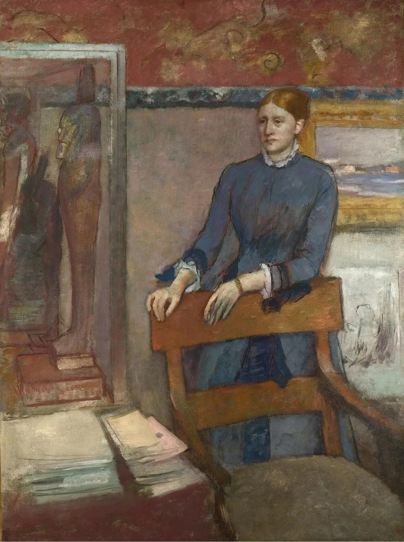 Hélène Rouart dans le bureau de son père - Edgar Degas
