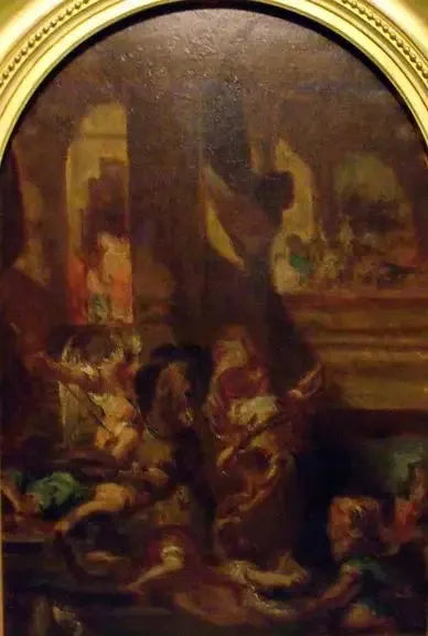 Héliodore chassé du temple - Eugène Delacroix image 1 reproduction réalisée par Alpha Reproduction