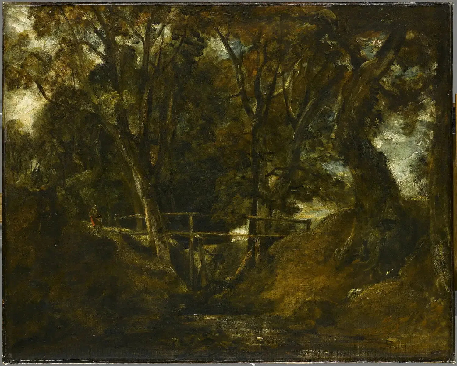 Helmingham Dell. Vallon dans le parc de Helmingham - John Constable image 1 tableau peint à l’huile sur toile