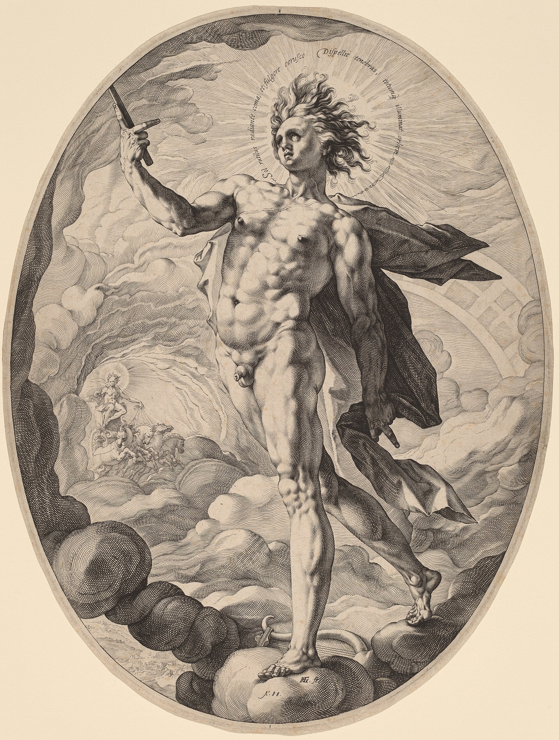 Apollon et les Muses - Hendrick Goltzius