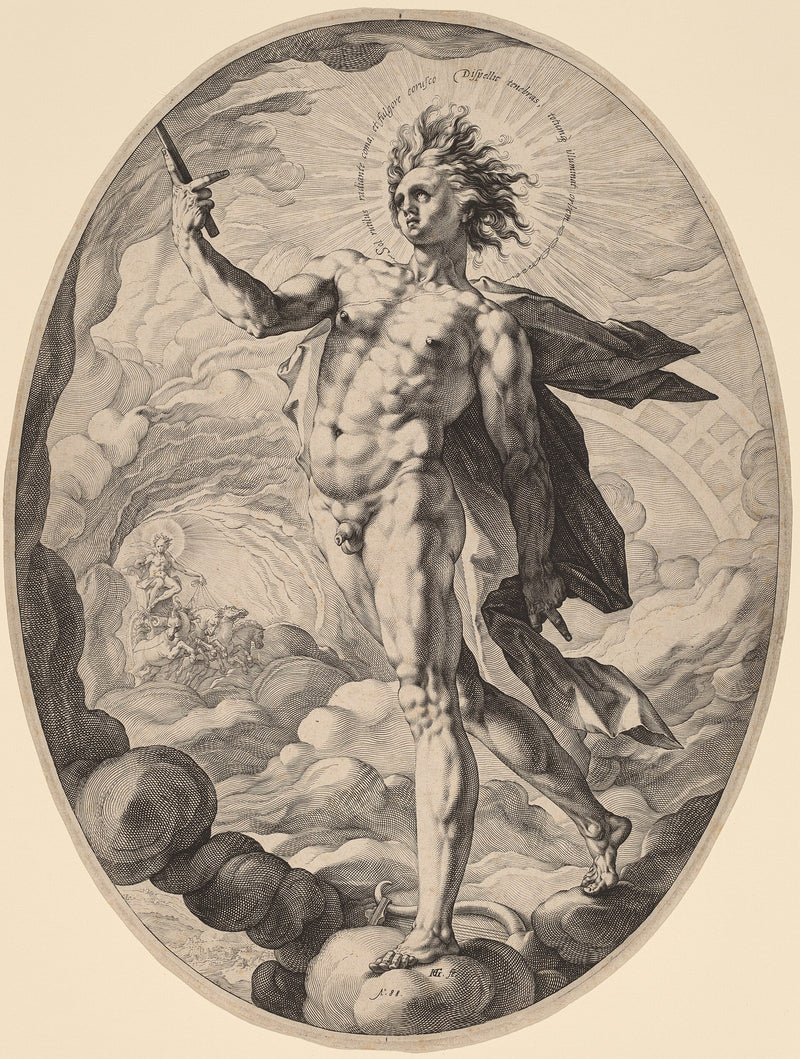 Apollon et les Muses - Hendrick Goltzius
