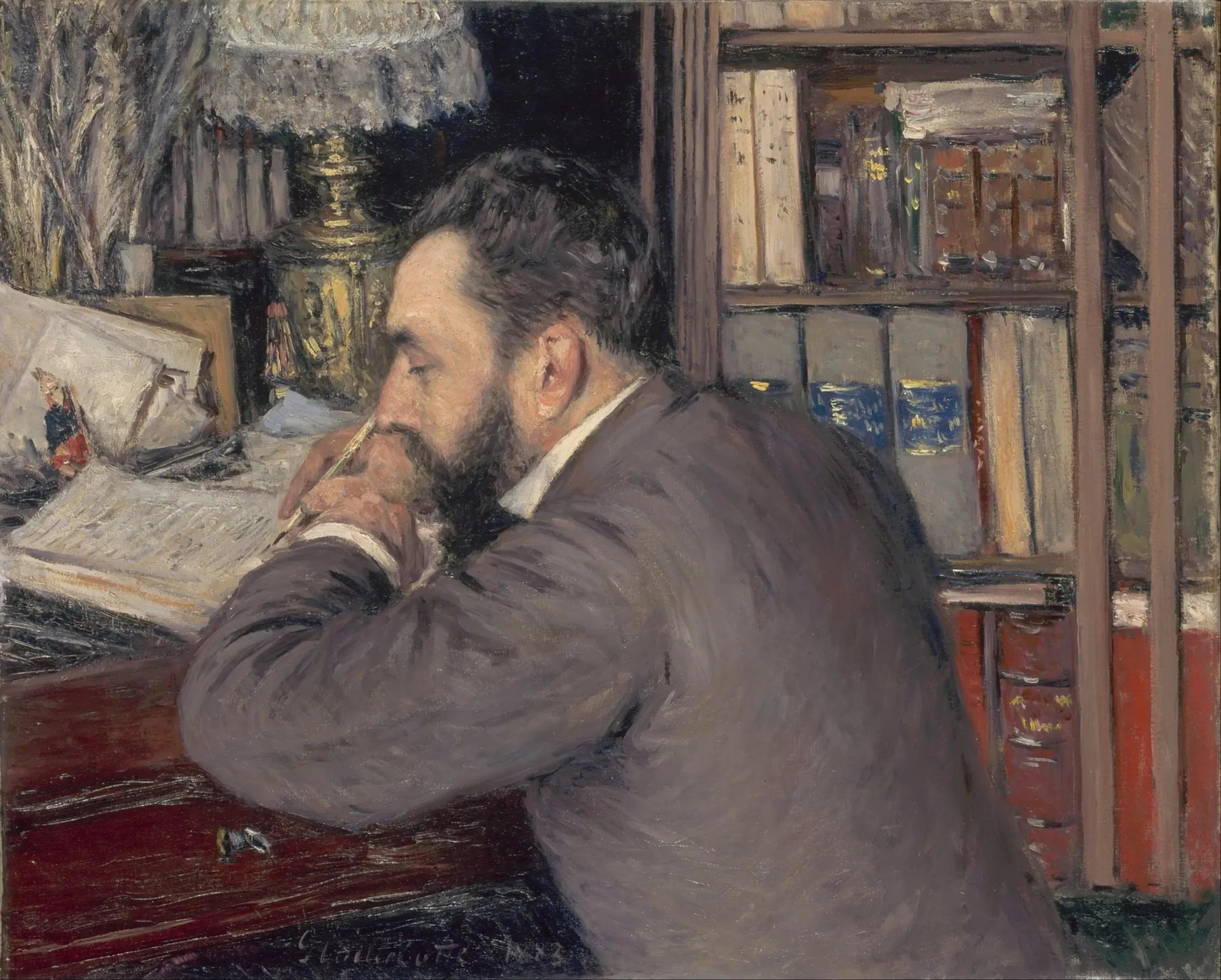 Henri Cordier - Gustave Caillebotte image 1 reproduction réalisée par Alpha Reproduction