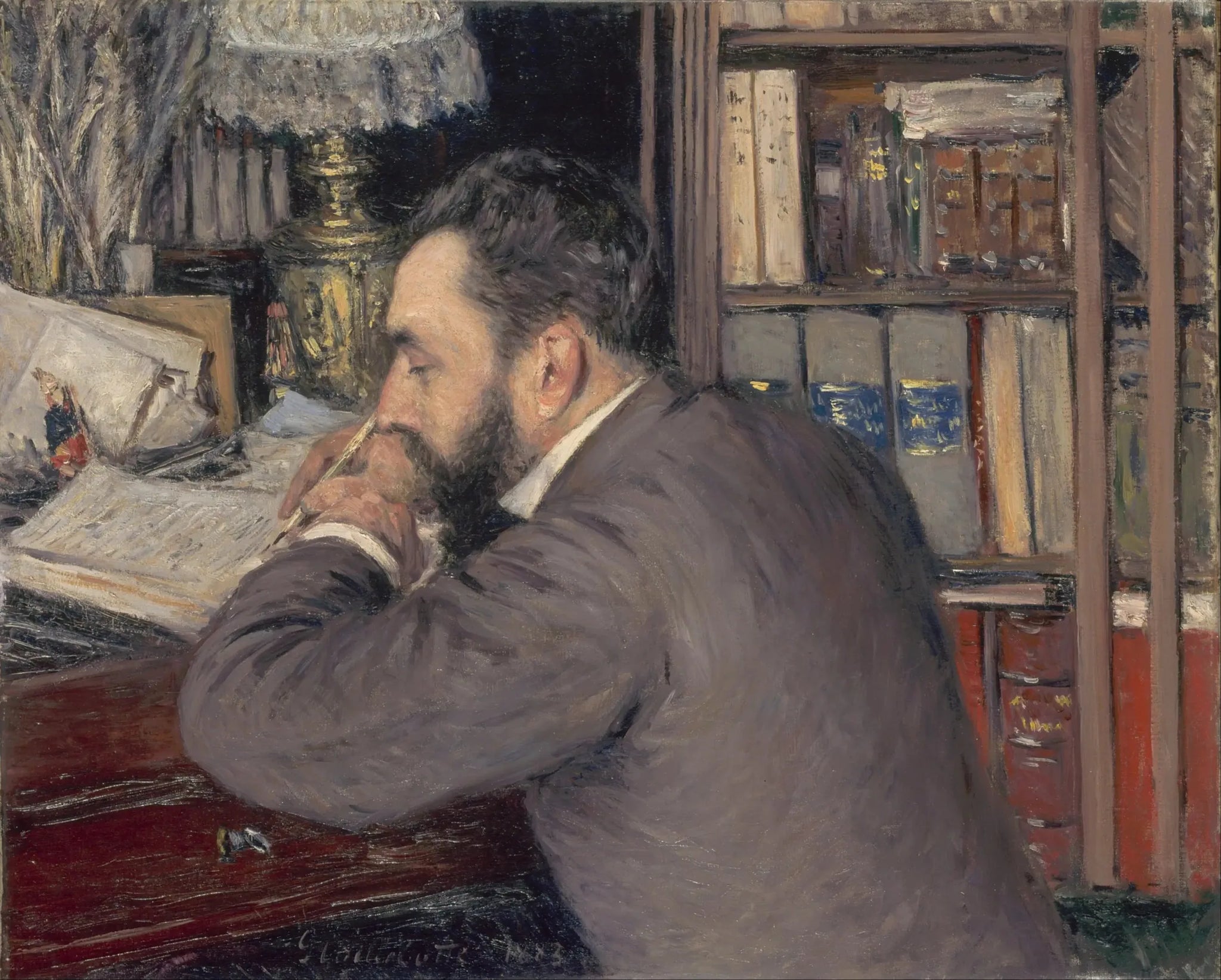 Henri Cordier - Gustave Caillebotte image 1 reproduction réalisée par Alpha Reproduction