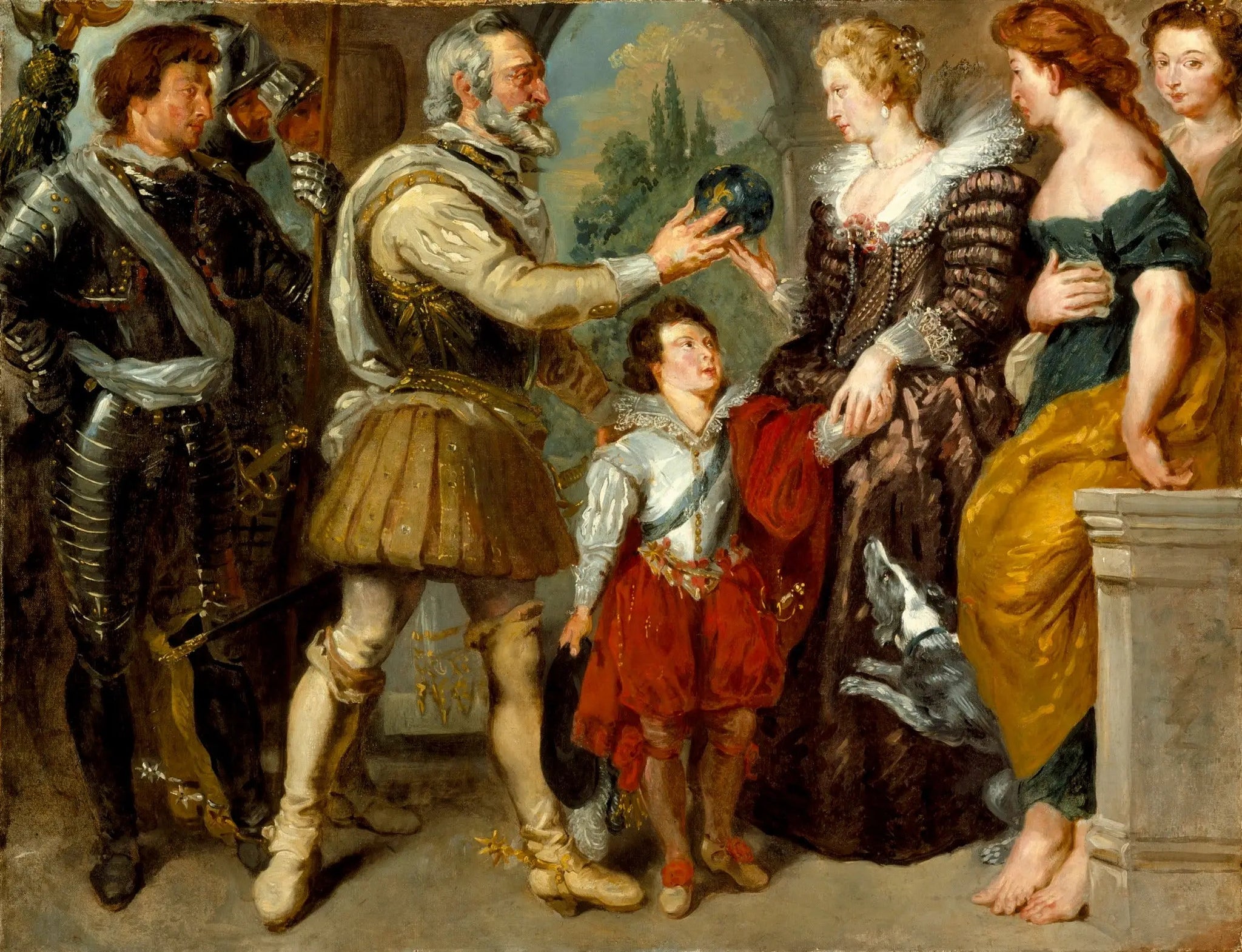 Henri IV confie la régence à Marie de Médicis - Eugène Delacroix image 1 tableau peint à l’huile sur toile