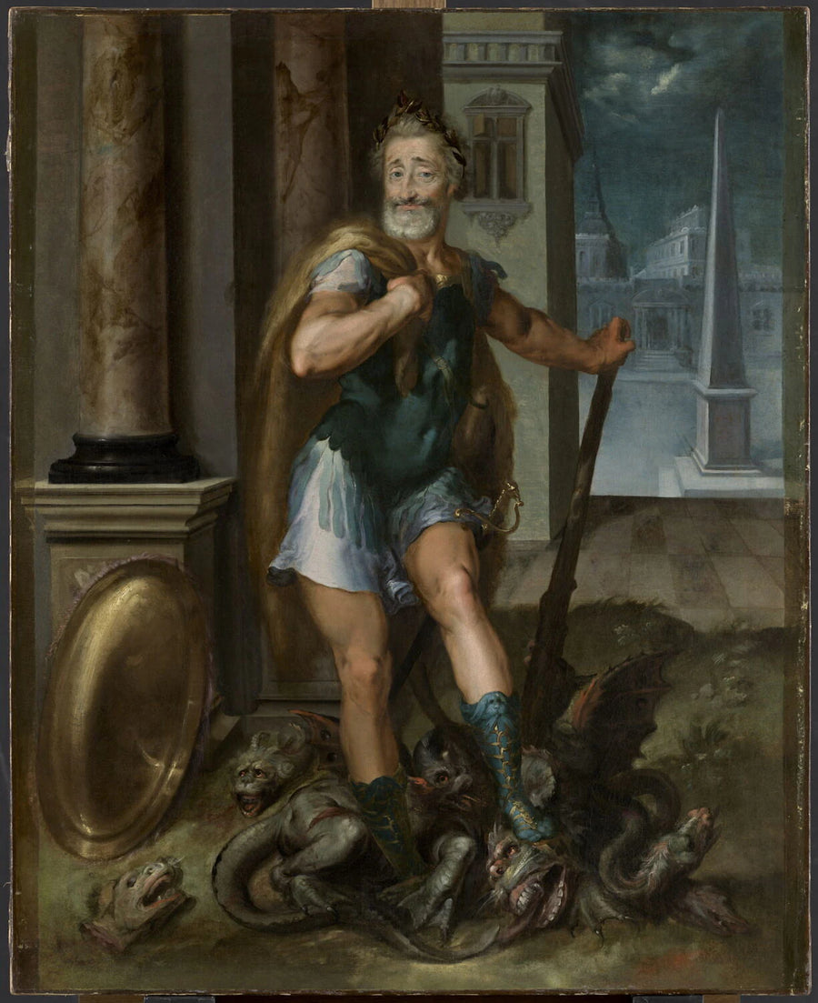 Henri IV en Hercule terrassant l'Hydre de Lerne - Toussaint Dubreuil