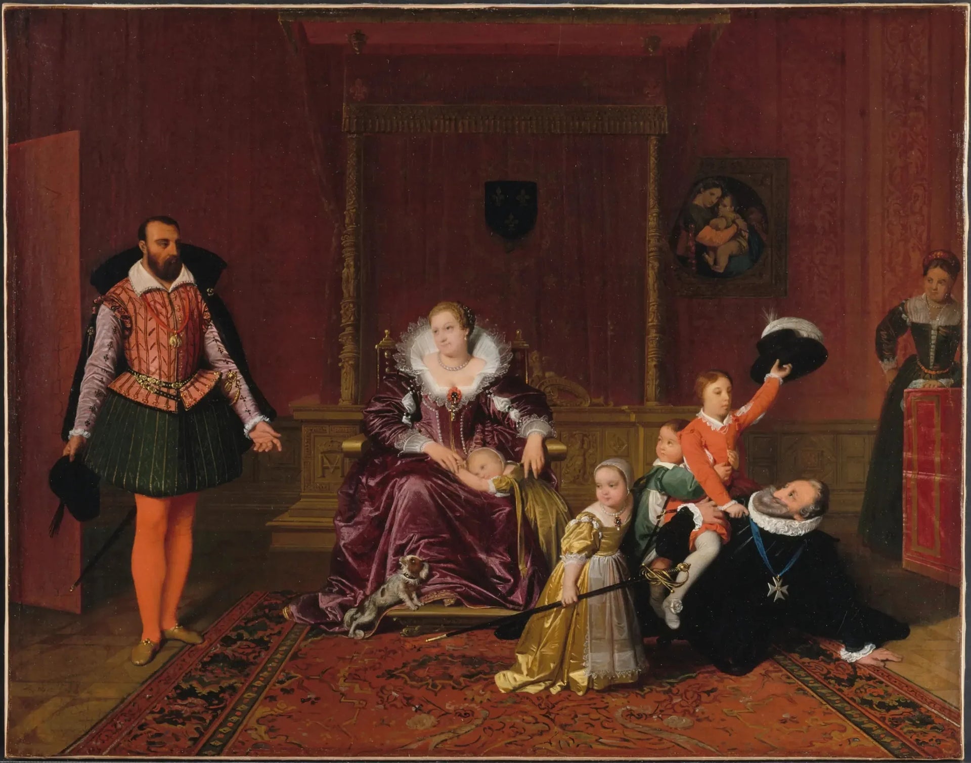 Henri IV recevant l'ambassadeur d'Espagne - Jean-Auguste-Dominique Ingres image 1 reproduction de peinture à l’huile