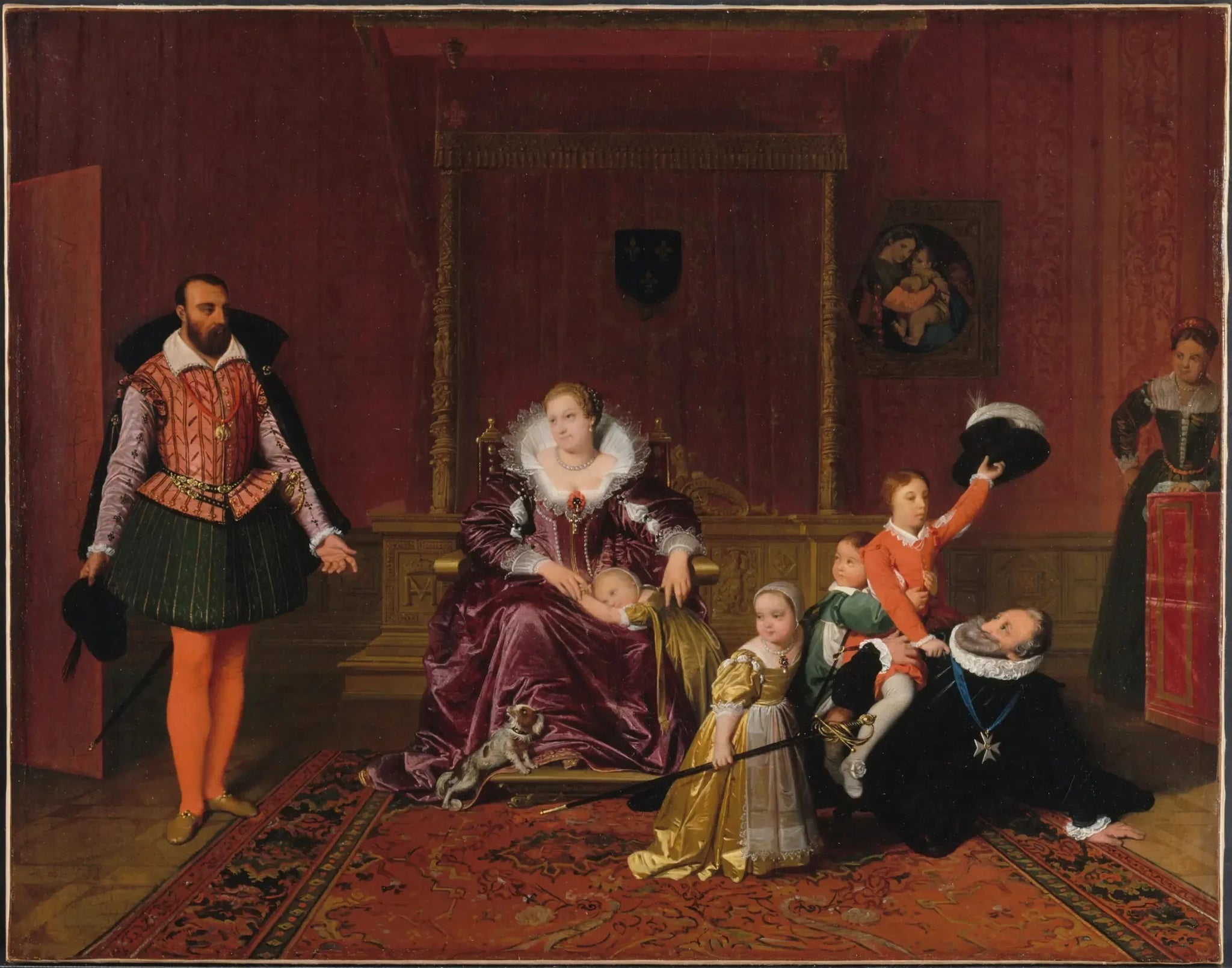 Henri IV recevant l'ambassadeur d'Espagne - Jean-Auguste-Dominique Ingres image 1 reproduction de peinture à l’huile