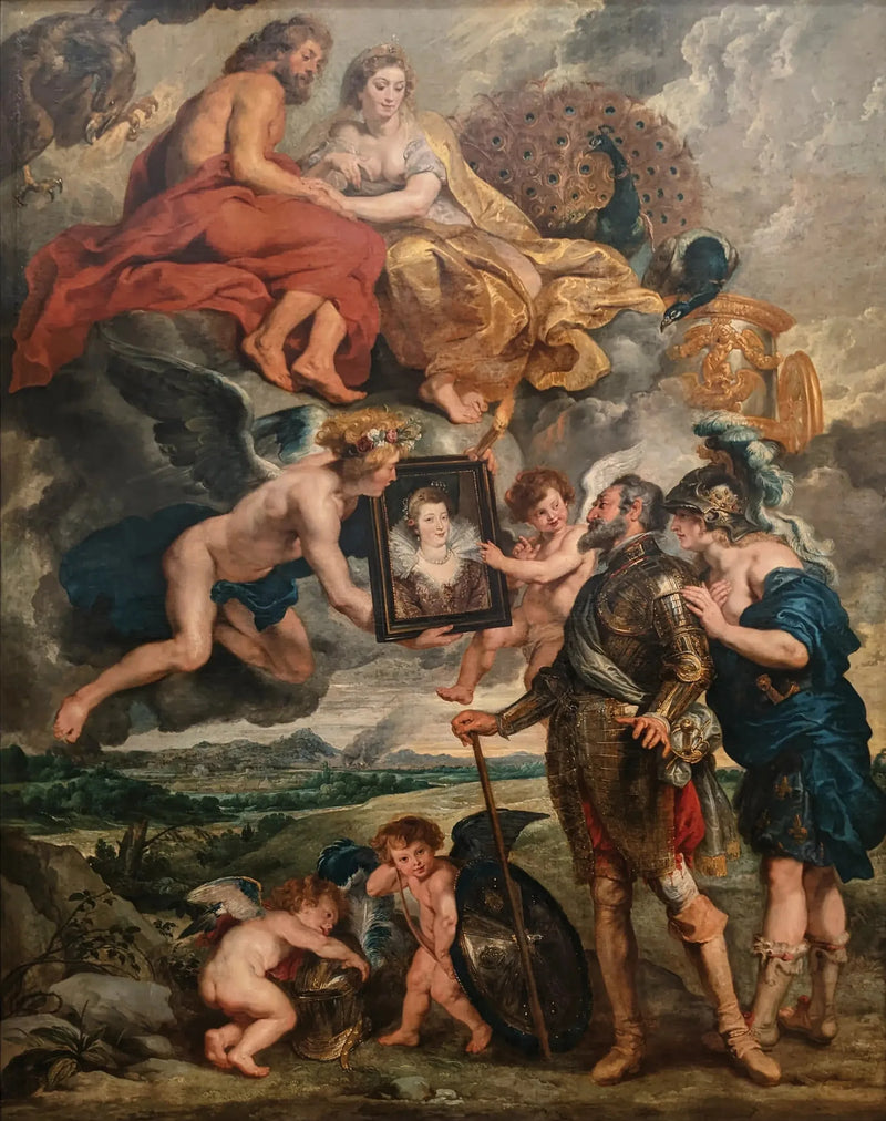 Henri IV reçoit le portrait de Marie de Médicis - Peter Paul Rubens