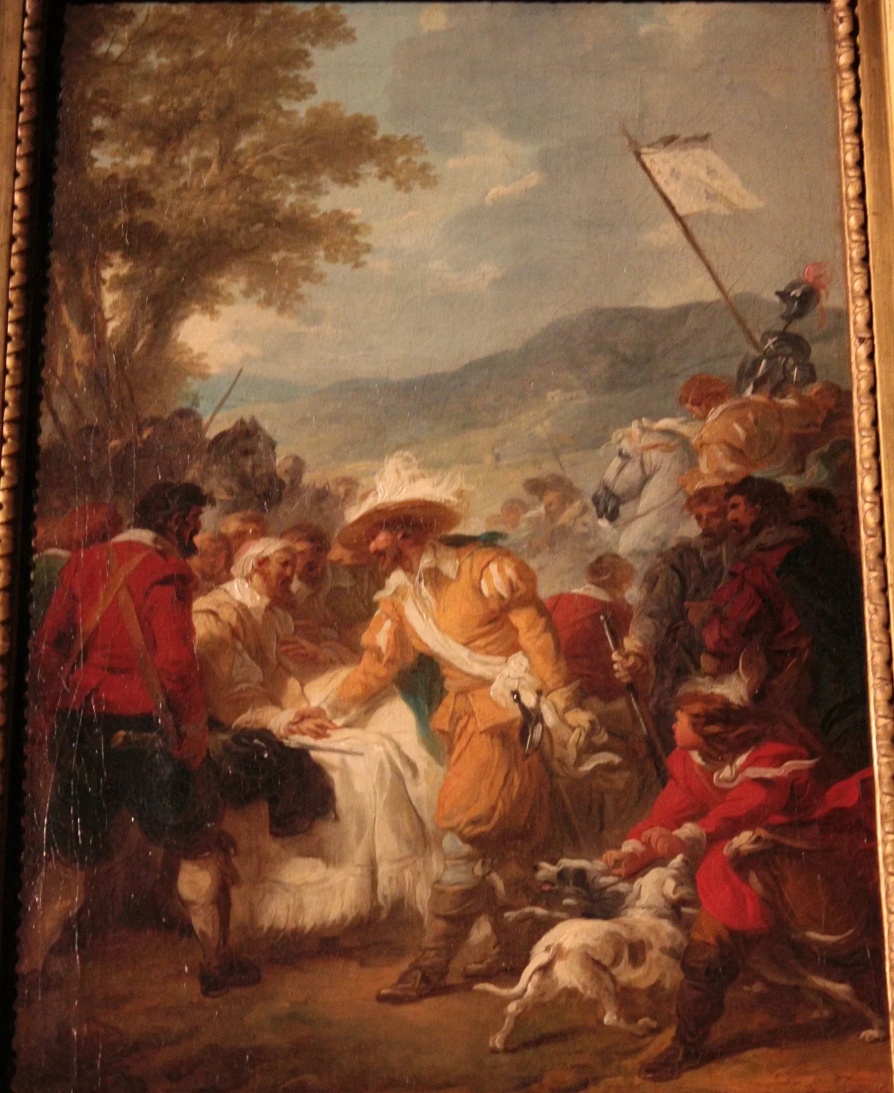 Henri IV rencontrant Sully blessé - François-André Vincent image 1 reproduction artisanale de tableau