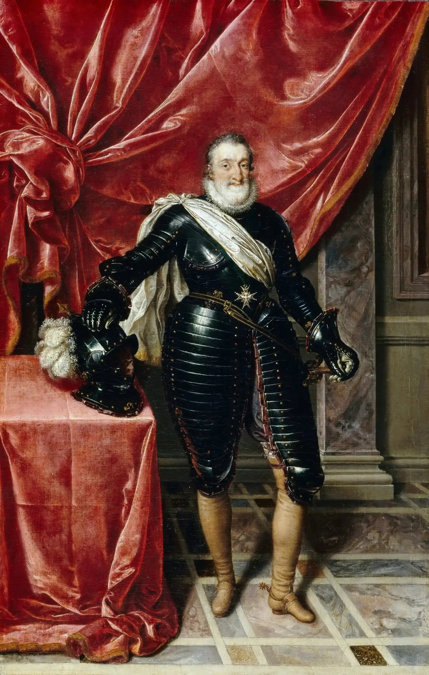 Henri IV, roi de France, en armure - Frans Pourbus the Younger image 1 tableau peint à l’huile sur toile
