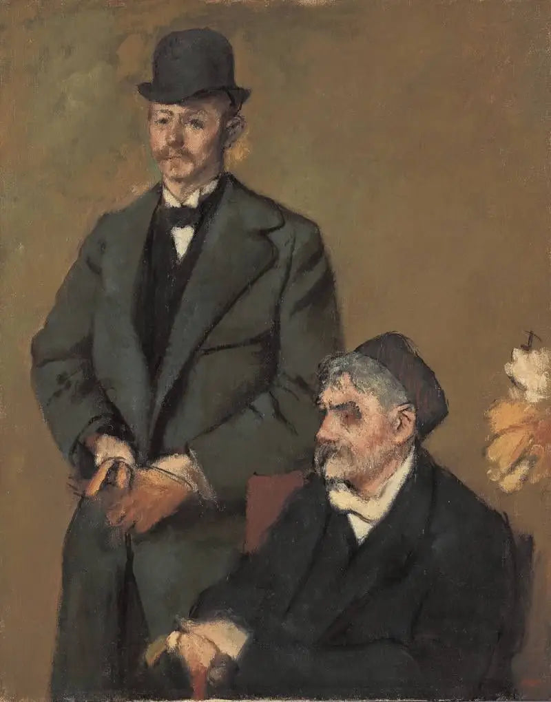 Henri Rouart und sein Sohn Alexis - Edgar Degas image 1 copie de tableau peinte à la main