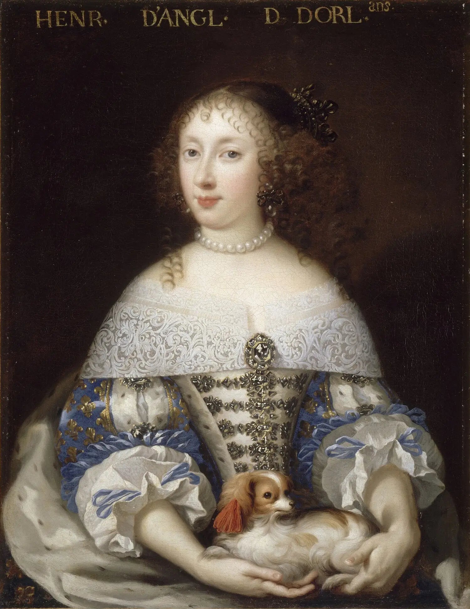 Henriette-Anne d'Angleterre, duchesse d'Orléans, dite Madame (1644-1670) - Jean Nocret image 1 copie peinte à la main à l’huile