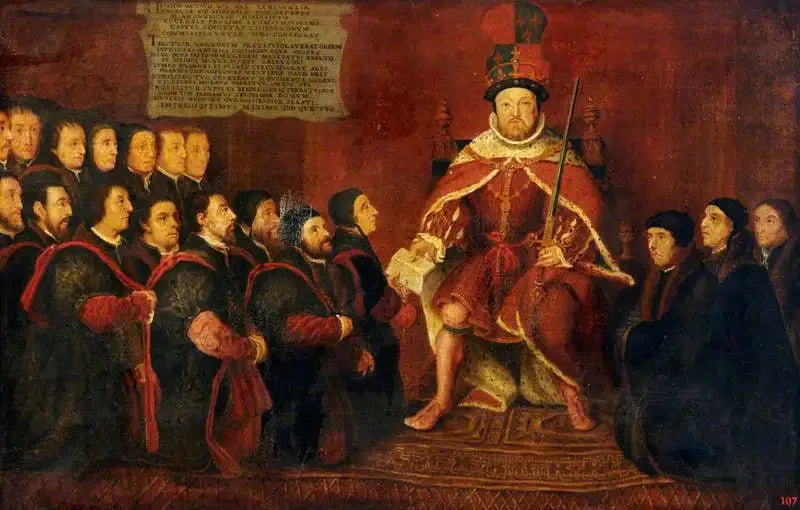 Henry VIII with the Barber-Surgeons - Hans Holbein le Jeune image 1 reproduction artisanale de tableau