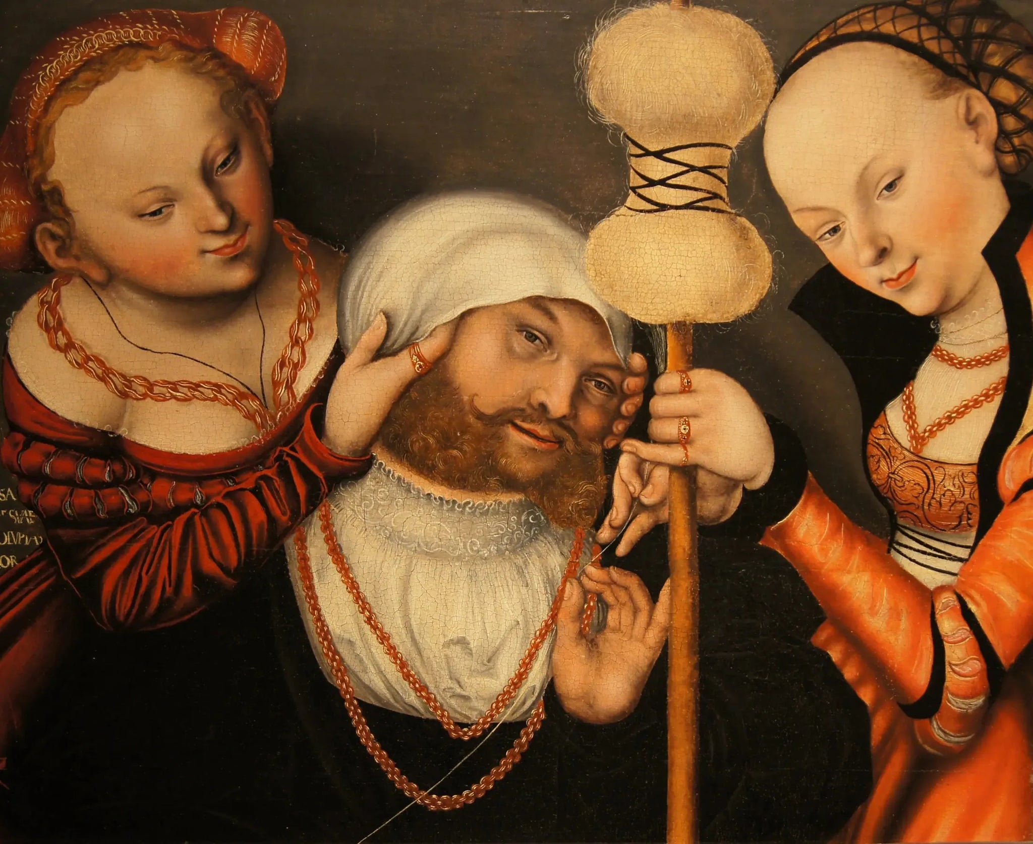 Héraclès et Omphale - Lucas Cranach the Elder image 1 reproduction de peinture à l’huile